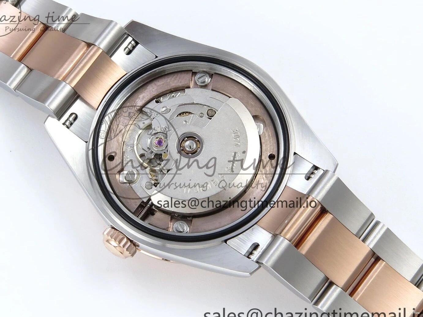 MiroTime 1230 Casual DateJust 31 278271 ARF 1:1 Best Edition 904L Steel White Roman Dial on SS RG Oyster Bracelet ETA 521